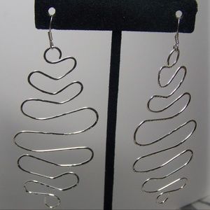 Sterling Silver Squiggly earrings
